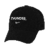 Nike Oklahoma City Thunder Icon Edition  Unisex Nba Corduroy Campus Cap In Black