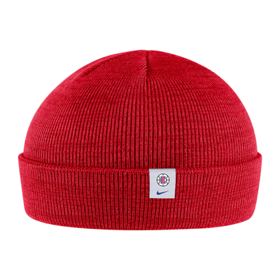 Nike La Clippers Icon Edition  Unisex Fisherman Beanie In Red