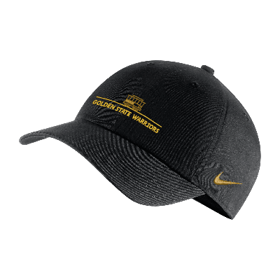 Nike Golden State Warriors City Edition  Unisex Nba Adjustable Cap In Black