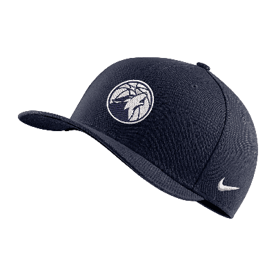 Nike Minnesota Timberwolves City Edition  Unisex Nba Swoosh Flex Cap In Blue