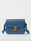 Apc A. P.c. Grace Leather Bag In Gnawed Blue