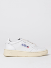 Autry Medalist Low-top Bicolor Leather Sneakers In White