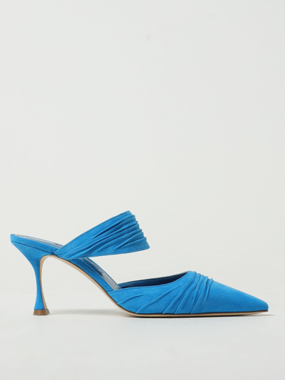 Manolo Blahnik Schuhe  Damen Farbe Hellblau In Gnawed Blue