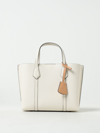 Tory Burch Perry Leather Bag With Adjustable Strap In Ivory