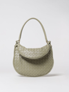 Bottega Veneta Medium Gemelli Intrecciato Leather Shoulder Bag In Beige