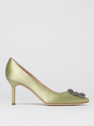 Manolo Blahnik Pumps  Woman Color Pistachio