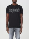 Dsquared2 Cotton D2 Gothic Loose Fit T-shirt With Rhinestones In Black
