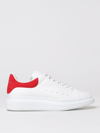 Alexander Mcqueen Larry Leather Sneakers In White