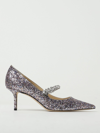 JIMMY CHOO BING PUMPS IN GLITTERY FABRIC,405411010