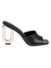 Dee Ocleppo Ibiza 90mm Leather Sandals In Black