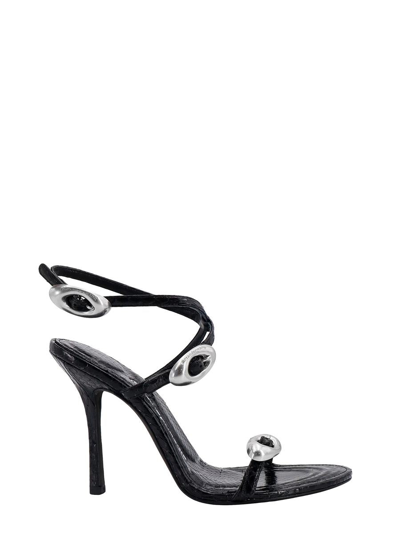 Alexander Wang Leather Sandals With Croco Print In Multi