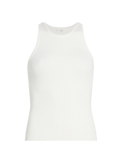 Co Women's Knit Tton-blend Tank In White