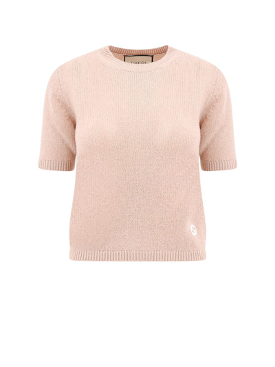 Gucci Sweater In Pink Oyster