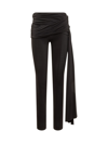 Magda Butrym Draped Leggings With Sash In Black