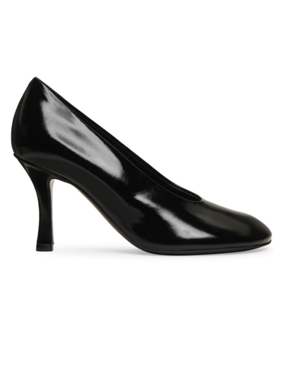 Burberry Women's Baby 65mm Leather Pumps In Black