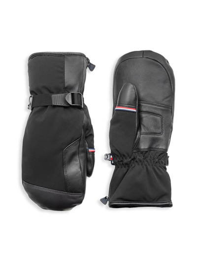 Moncler Women's Leather Gloves In Black