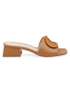 Dee Ocleppo Dizzy 35mm Leather Mules In Biscotti