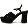 Shoe The Bear Nova Heels-black Suede In Black