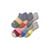 Bombas Tri-block Marl Ankle Sock 6-pack In Earth Haze Mix
