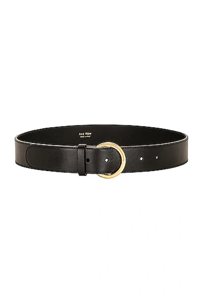 The Row Half Moon Belt In Black Shg