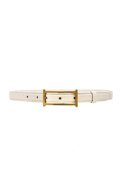 Helsa Logo Mini Belt In White