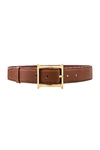 Helsa Logo Contrast Belt In Brown