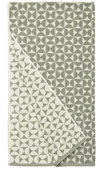 House No. 23 Harper Towel In Sage