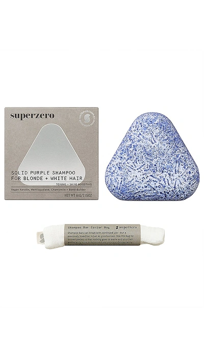 Superzero Solid Shampoo Purple Toning Bar For Blonde, Highlighted, White Hair In N,a