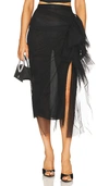 Nbd Mirella Midi Skirt In Black