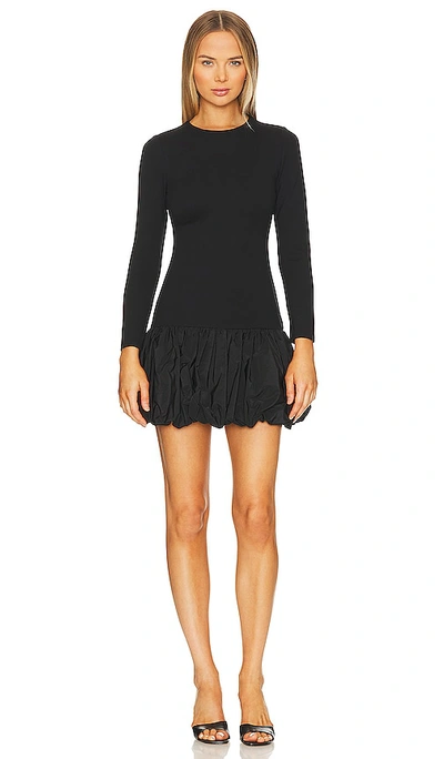 1.state Bubble Hem Mini Dress In Black