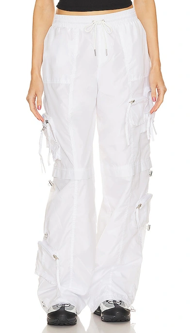 Ser.o.ya Alba Ruched Cargo Trouser In White