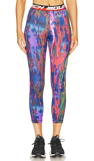 Aztech Mountain Next To Skin Printed Stretch-jersey Leggings In Blue