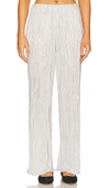 Rails Rowan High-rise Straight-leg Plisse Pants In Frost