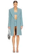 LAQUAN SMITH OVERSIZED DOUBLE FACED WOOL COAT