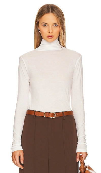 Anine Bing Lia Long-sleeved Top In White