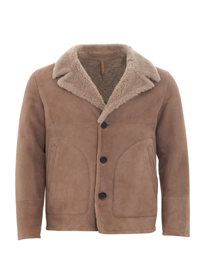 Herno Brown Sheepskin Jacket