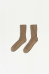 Jonathan Simkhai Ribbed Socks In Heather Teak