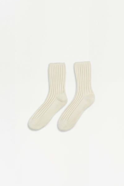 Jonathan Simkhai Ribbed Socks In Ivory