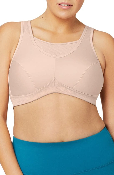 Glamorise No-bounce Camisole Sports Bra In Cafe