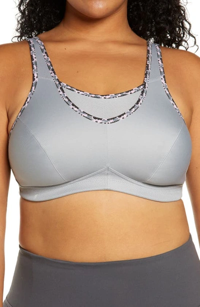 Glamorise No-bounce Camisole Sports Bra In Silver