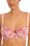 Freya Offbeat Decadence Underwire Side Support Bra In Vintage Rose