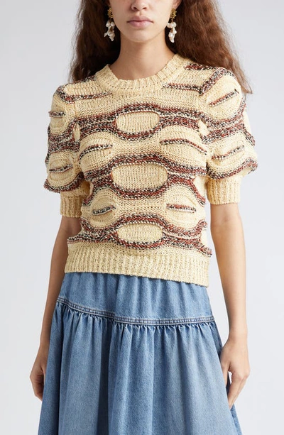 Ulla Johnson Alba Abstract Print Jumper In Neutrals