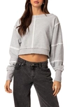 EDIKTED EDIKTED INSIDE OUT CROP SWEATSHIRT