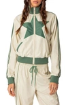 Edikted Women's Superstar Nylon Track Jacket In Off-white-and-olive