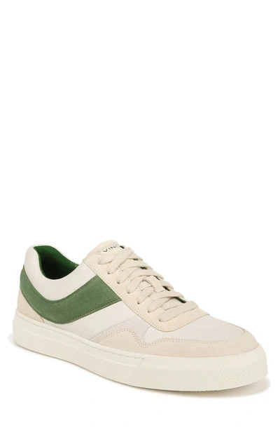 Vince Men's Warren Retro Leather And Suede Low-top Trainers In Green White
