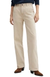 Mango Camilla High Waist Balloon Leg Jeans In Sand