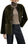 Mango Women's Fur-effect Appliques Coat In Ecru