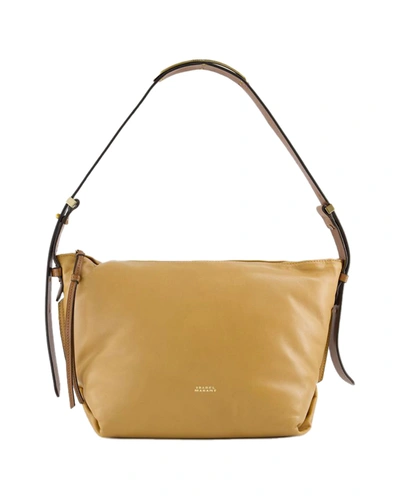 Isabel Marant Leyden Shoulder Bag -  - Leather - Golden Beige In Yellow
