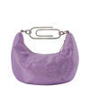 OFF-WHITE BINDER CLIP 20 BAG IN STRASS / LILAC