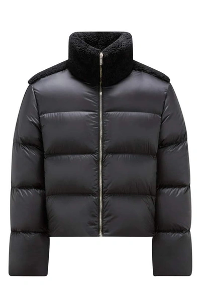 Rick Owens X Moncler Cyclopic Down Puffer Jacket In Black